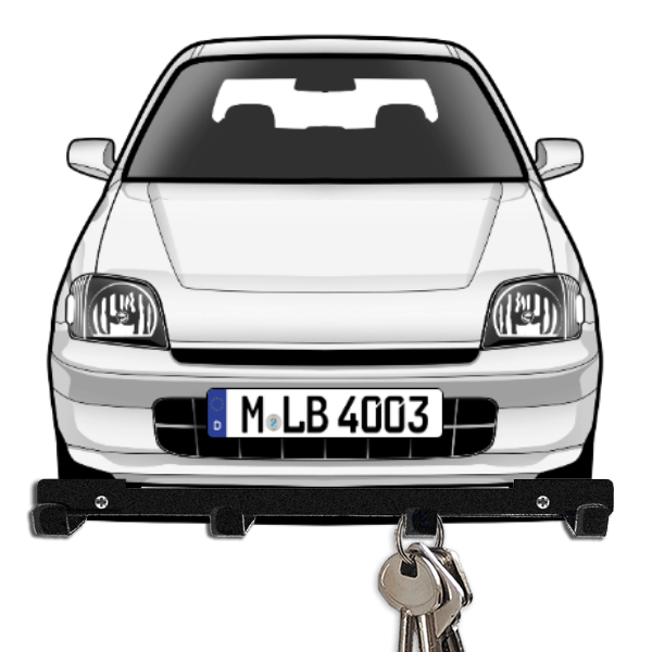 Logo Schlüsselbrett personalisiert mit Auto u. Kennzeichen!