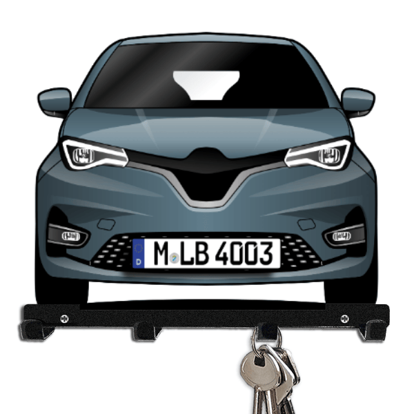 Zoe Schlüsselbrett personalisiert mit Auto u. Kennzeichen!