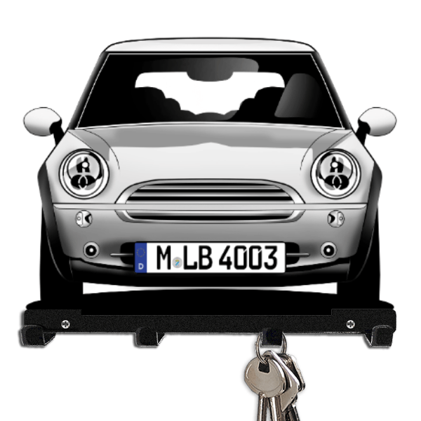 One Schlüsselbrett personalisiert mit Auto u. Kennzeichen!