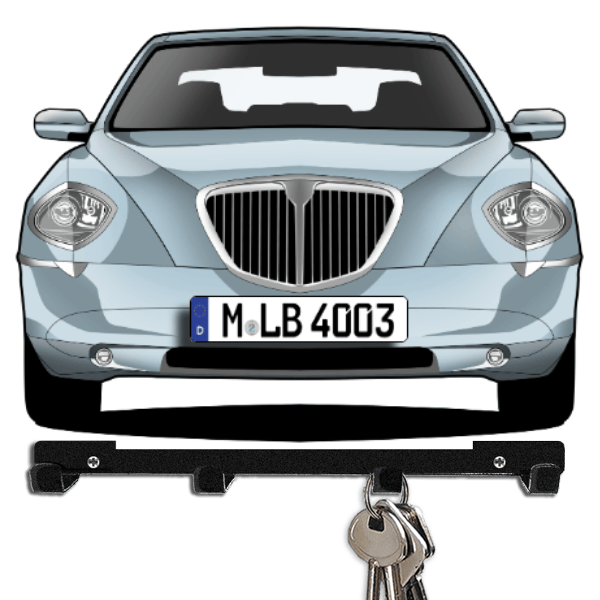 Thesis Schlüsselbrett personalisiert mit Auto u. Kennzeichen!