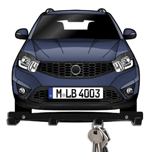 Korando Schlüsselbrett personalisiert mit Auto u. Kennzeichen!