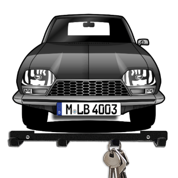 GSA Fastback Schlüsselbrett personalisiert mit Auto u. Kennzeichen!