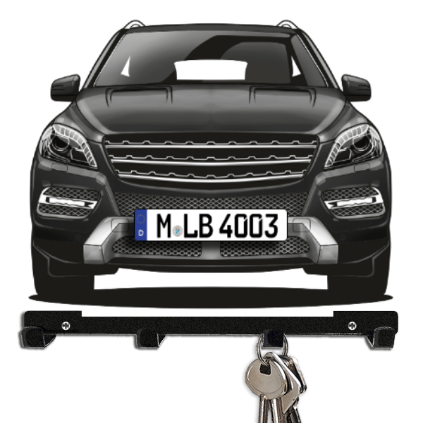 ML Schlüsselbrett personalisiert mit Auto u. Kennzeichen!