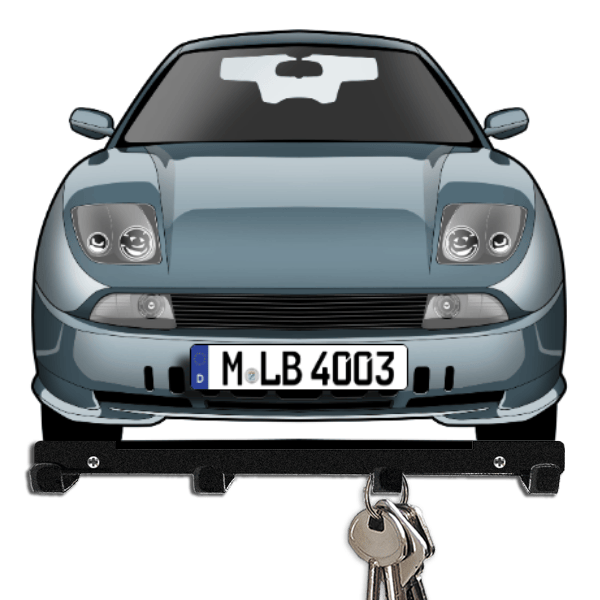 Coupe Schlüsselbrett personalisiert mit Auto u. Kennzeichen!