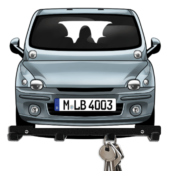 Multipla Schlüsselbrett personalisiert mit Auto u. Kennzeichen!