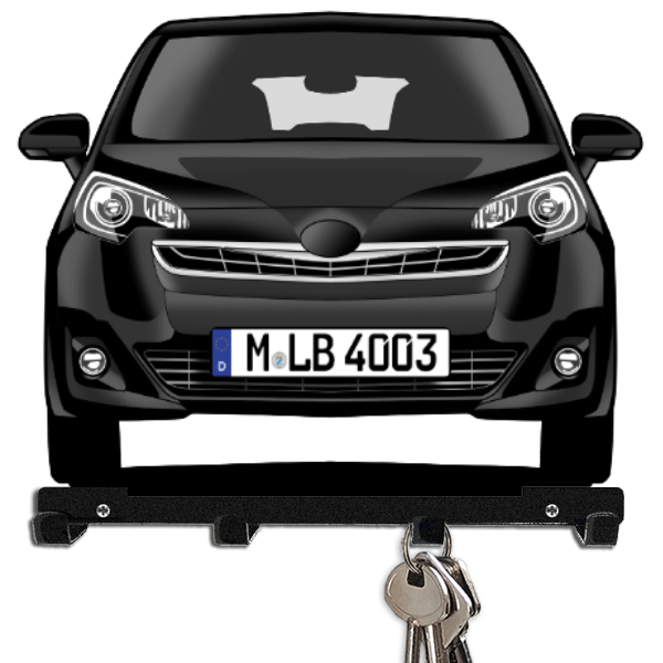 Verso S Schlüsselbrett personalisiert mit Auto u. Kennzeichen!