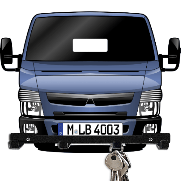 Canter Schlüsselbrett personalisiert mit Auto u. Kennzeichen!