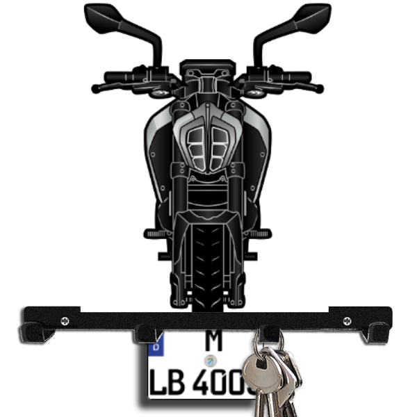 125 Duke Schlüsselbrett personalisiert mit Auto u. Kennzeichen!