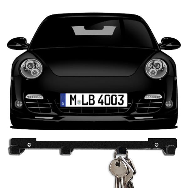 997 Turbo Schlüsselbrett personalisiert mit Auto u. Kennzeichen!