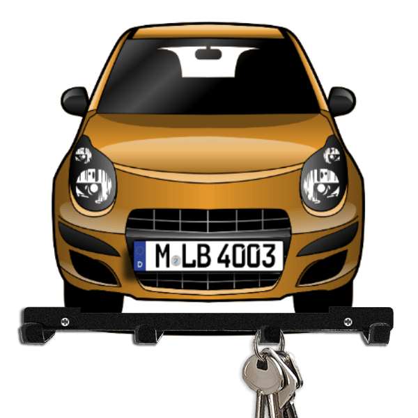 Alto Schlüsselbrett personalisiert mit Auto u. Kennzeichen!
