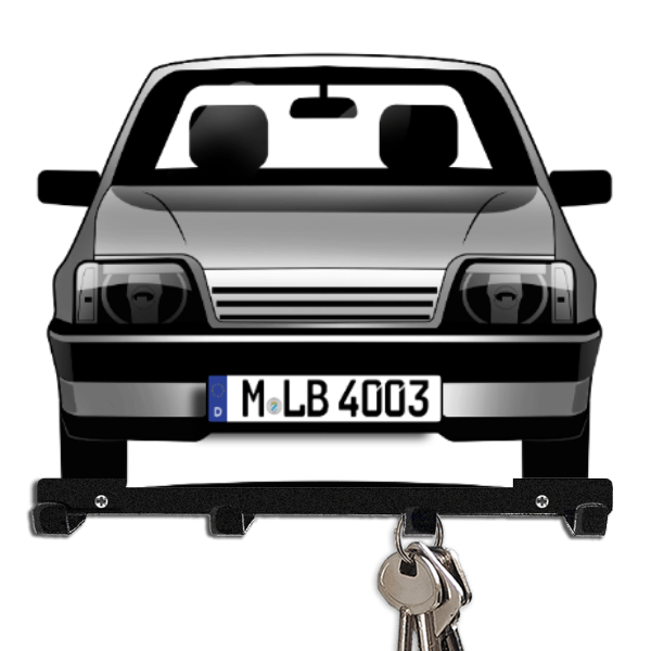 Ascona Limousine Schlüsselbrett personalisiert mit Auto u. Kennzeichen!