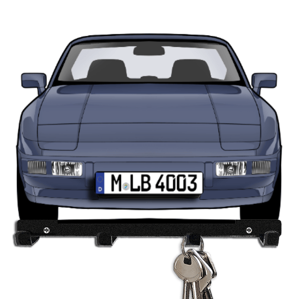 924 Coupe Schlüsselbrett personalisiert mit Auto u. Kennzeichen!