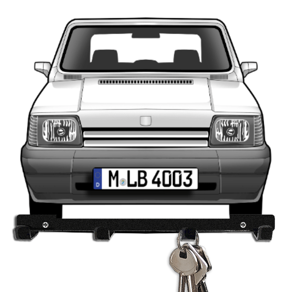 Marbella Schlüsselbrett personalisiert mit Auto u. Kennzeichen!