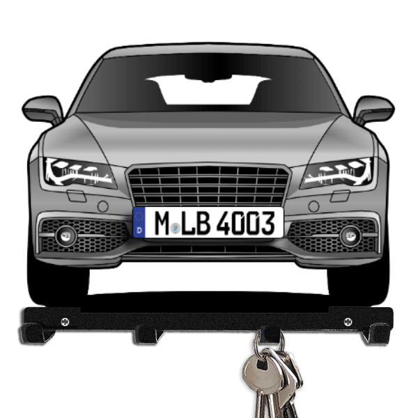 S7 Liftback Schlüsselbrett personalisiert mit Auto u. Kennzeichen!