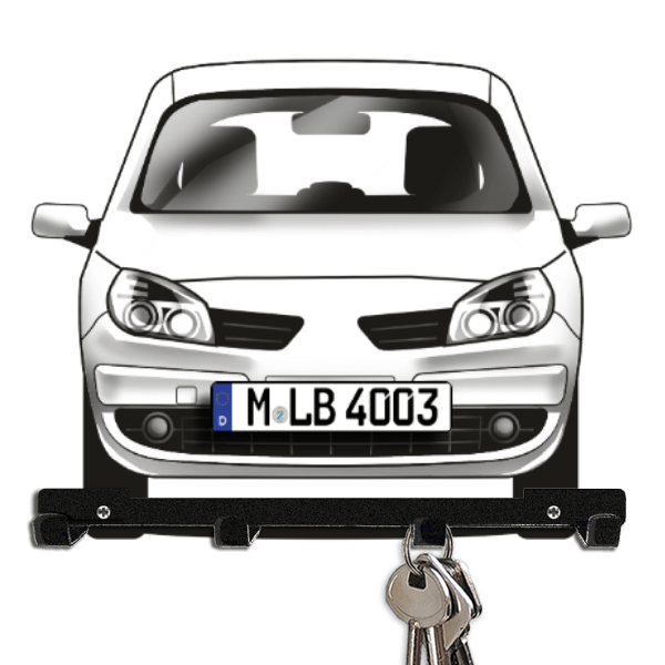 Scenic Schlüsselbrett personalisiert mit Auto u. Kennzeichen!