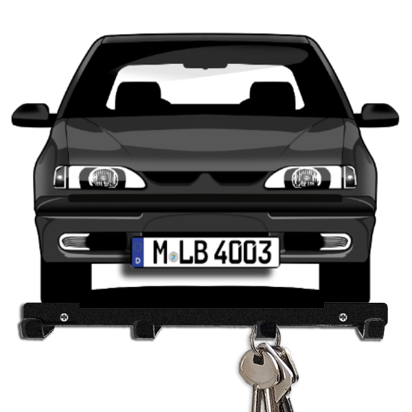 19 Limousine Schlüsselbrett personalisiert mit Auto u. Kennzeichen!