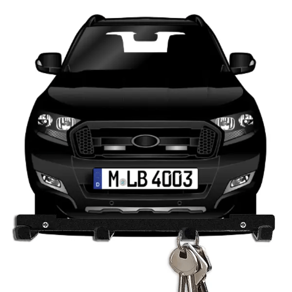 Ranger Wildtrak Schlüsselbrett personalisiert mit Auto u. Kennzeichen!