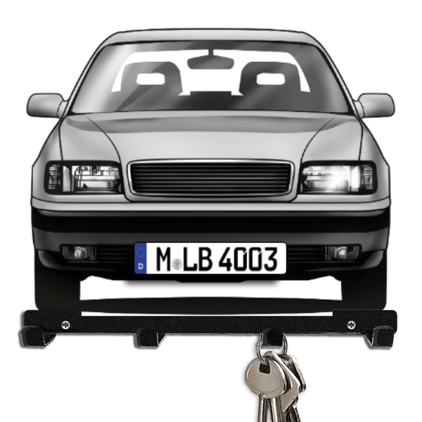 100 Schlüsselbrett personalisiert mit Auto u. Kennzeichen!