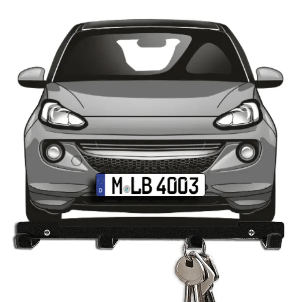 Adam Schlüsselbrett personalisiert mit Auto u. Kennzeichen!