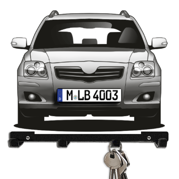 Avensis Limousine Schlüsselbrett personalisiert mit Auto u. Kennzeichen!