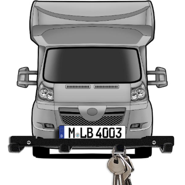 T22 Schlüsselbrett personalisiert mit Auto u. Kennzeichen!