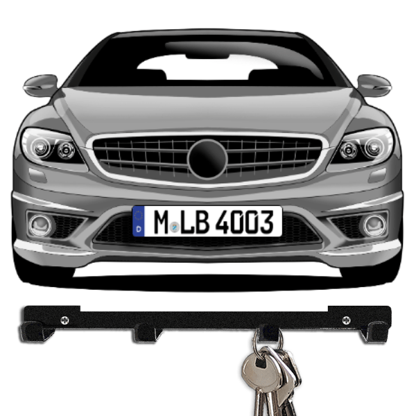 CL Schlüsselbrett personalisiert mit Auto u. Kennzeichen!