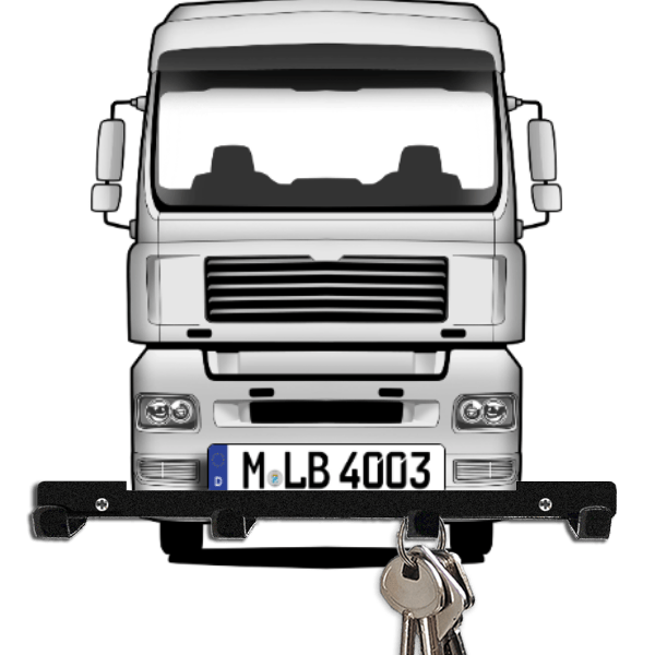 TGA 26.480 Schlüsselbrett personalisiert mit Auto u. Kennzeichen!