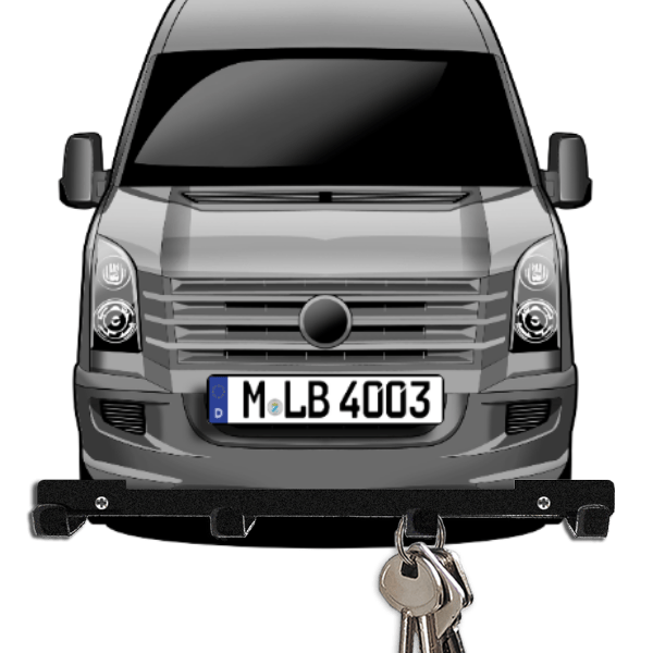 Crafter Schlüsselbrett personalisiert mit Auto u. Kennzeichen!