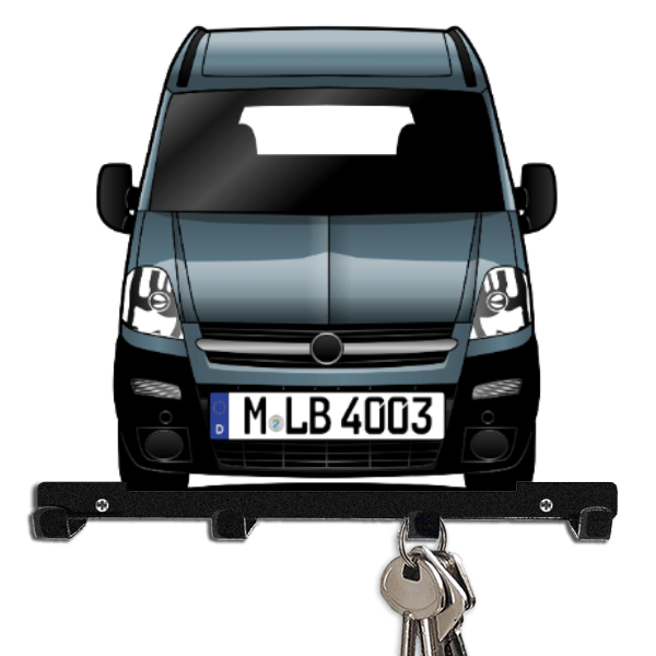 Movano Schlüsselbrett personalisiert mit Auto u. Kennzeichen!
