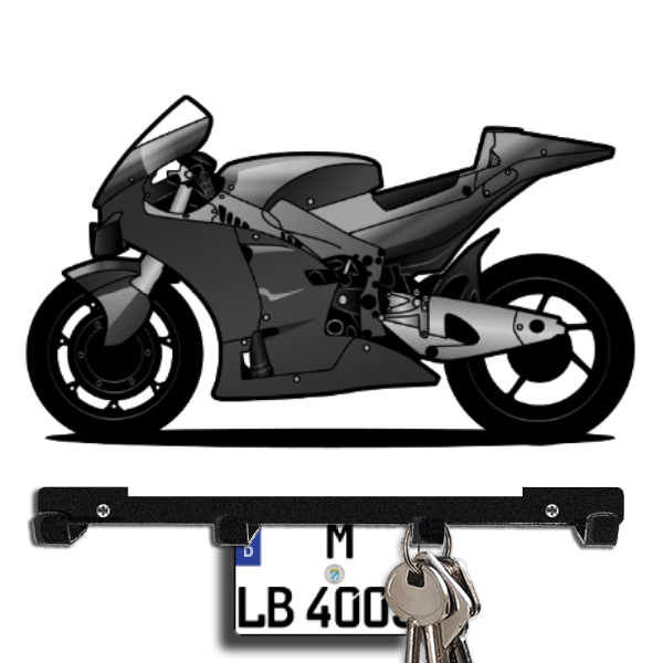 GSX-RR Schlüsselbrett personalisiert mit Auto u. Kennzeichen!