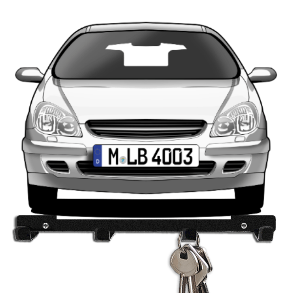 C5 Wagon Schlüsselbrett personalisiert mit Auto u. Kennzeichen!
