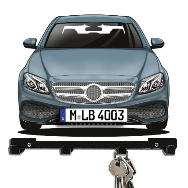 R 1200 RS Schlüsselbrett personalisiert mit Auto u. Kennzeichen!