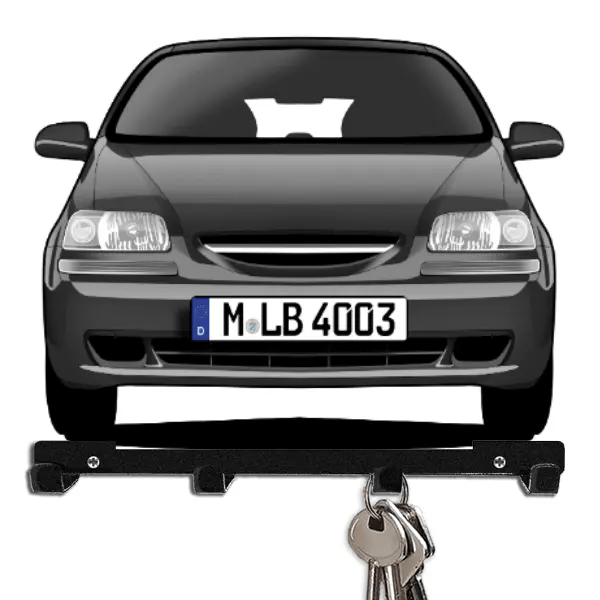 Aveo Schlüsselboard personalisiert mit Auto u. Kennzeichen!