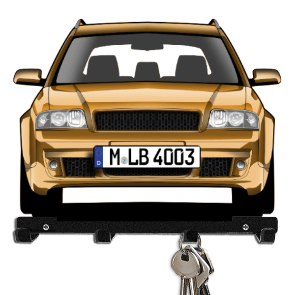 RS6 Limousine Schlüsselboard personalisiert mit Auto u. Kennzeichen!