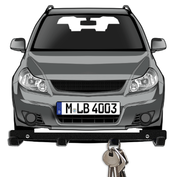 SX4 Schlüsselboard personalisiert mit Auto u. Kennzeichen!
