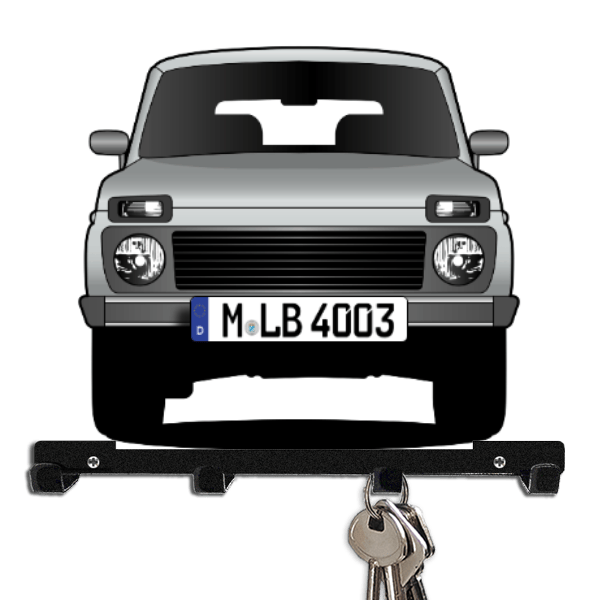 Niva Schlüsselboard personalisiert mit Auto u. Kennzeichen!