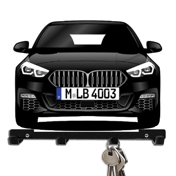 2er Reihe Gran Coupe Schlüsselboard personalisiert mit Auto u. Kennzeichen!
