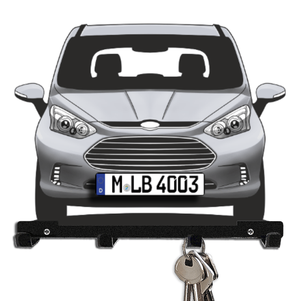 B-Max Schlüsselboard personalisiert mit Auto u. Kennzeichen!