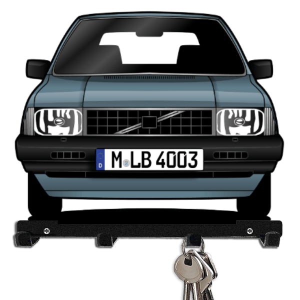 340 Limousine Schlüsselboard personalisiert mit Auto u. Kennzeichen!