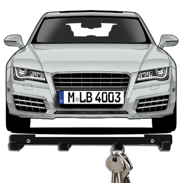 A7 Liftback Schlüsselboard personalisiert mit Auto u. Kennzeichen!