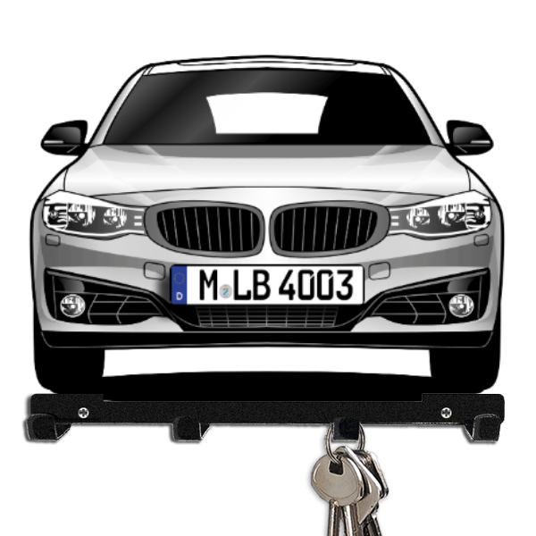 3er Reihe Gran Turismo Schlüsselboard personalisiert mit Auto u. Kennzeichen!