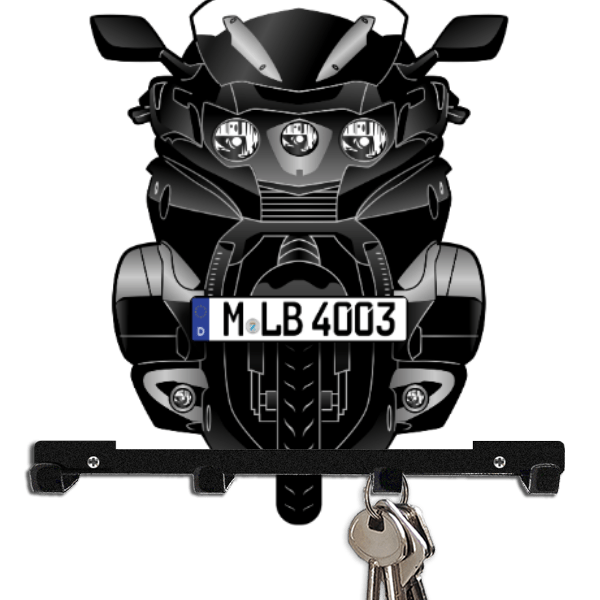 K 1600 B Schlüsselboard personalisiert mit Auto u. Kennzeichen!