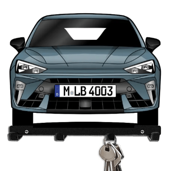 Leon Schlüsselboard personalisiert mit Auto u. Kennzeichen!