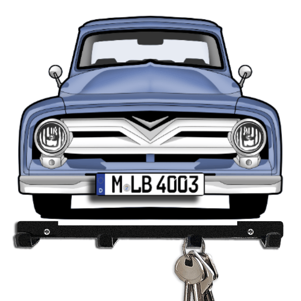 F-100 Schlüsselboard personalisiert mit Auto u. Kennzeichen!