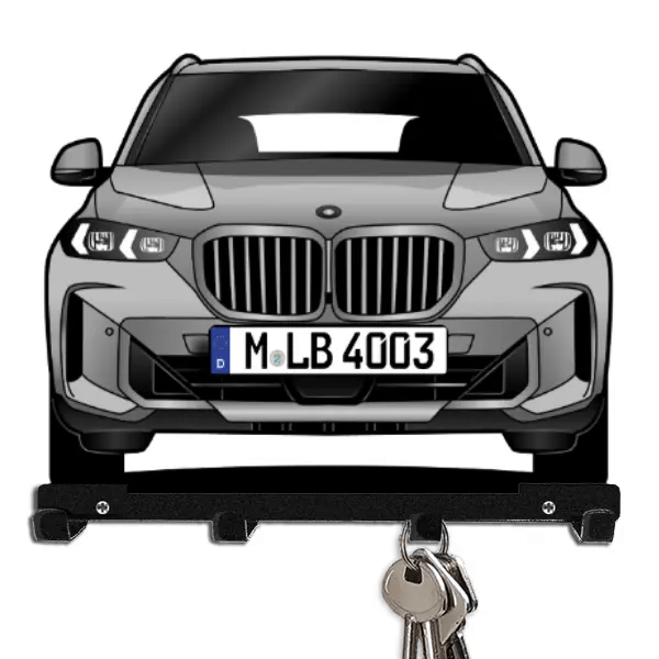 X5 Schlüsselboard personalisiert mit Auto u. Kennzeichen!