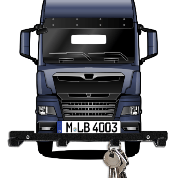 TGX Schlüsselboard personalisiert mit Auto u. Kennzeichen!