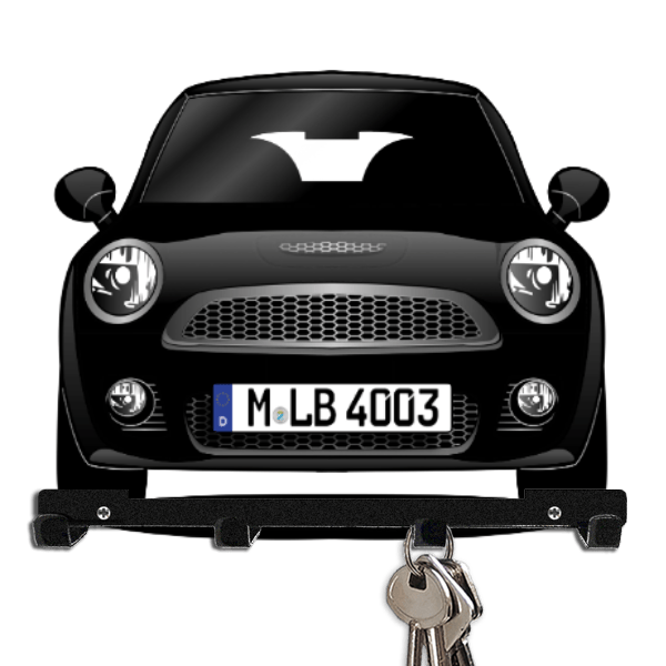 Cooper JCW Cabriolet Schlüsselboard personalisiert mit Auto u. Kennzeichen!