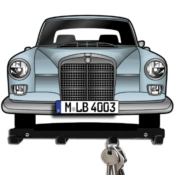 190 Dc Schlüsselboard personalisiert mit Auto u. Kennzeichen!