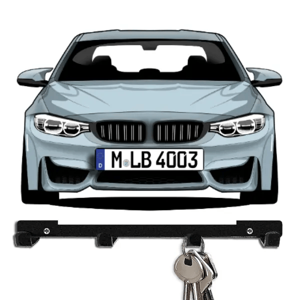 M4 Schlüsselboard personalisiert mit Auto u. Kennzeichen!