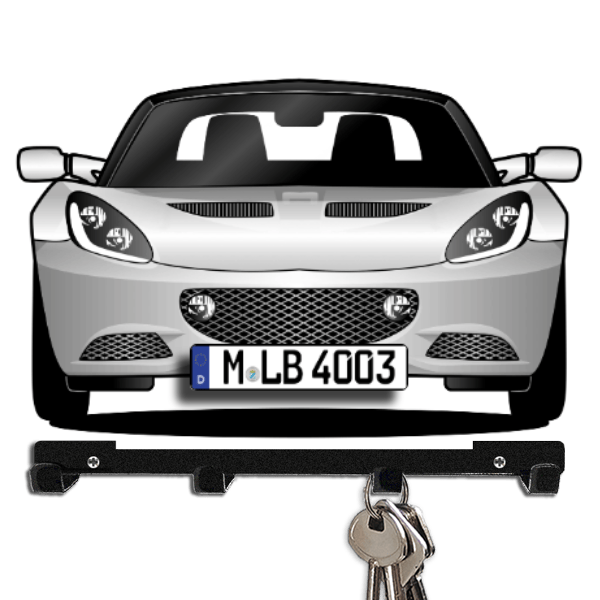 Elise Roadster Schlüsselboard personalisiert mit Auto u. Kennzeichen!